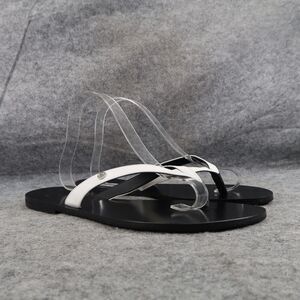 Bella Ha Shoes Womens 42 Sandals Fashion Flip Flop Leather Thong White Handmade